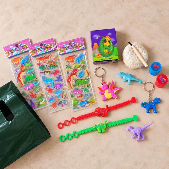 Dinosaur Party Loot Bags and themed take-home gifts
