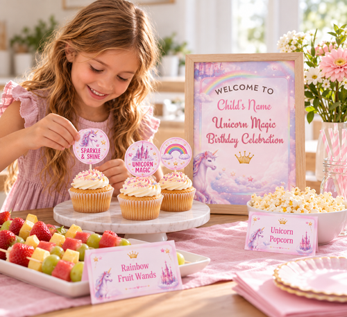 Unicorn Magic Birthday Party Celebration Pack