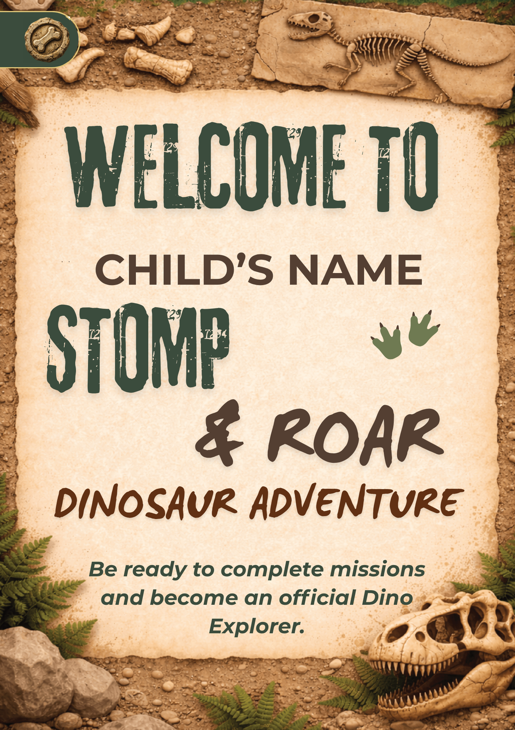 Dinosaur Discovery Birthday Party Celebration Pack