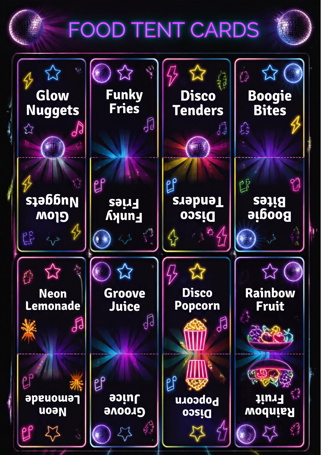 Glow Disco Birthday Party Celebration Pack