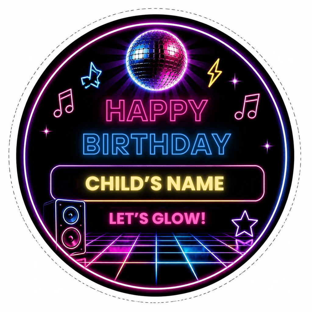 Glow Disco Birthday Party Celebration Pack