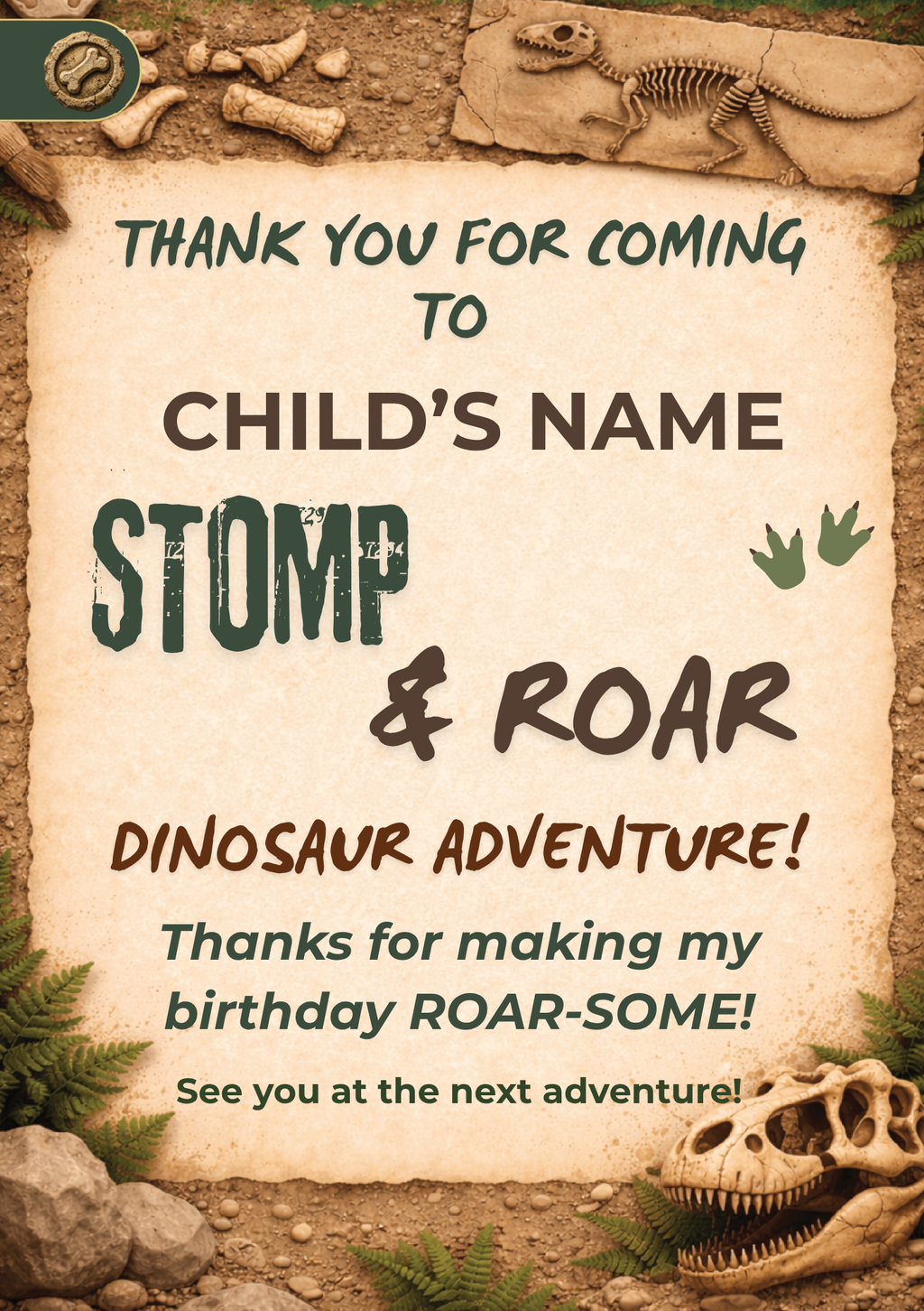 Dinosaur Discovery Birthday Party Celebration Pack