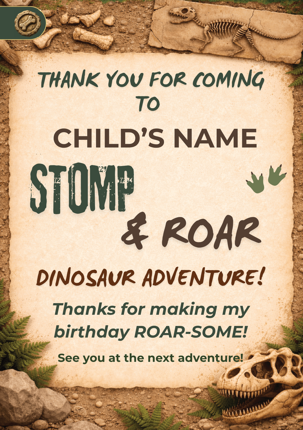 Dinosaur Discovery Birthday Party Celebration Pack