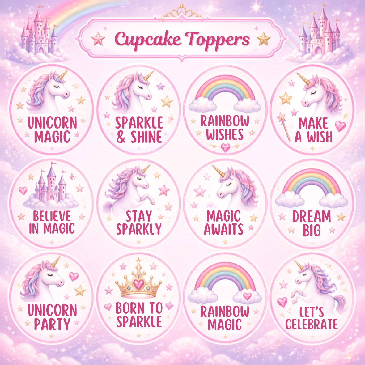 Unicorn Magic Birthday Party Celebration Pack