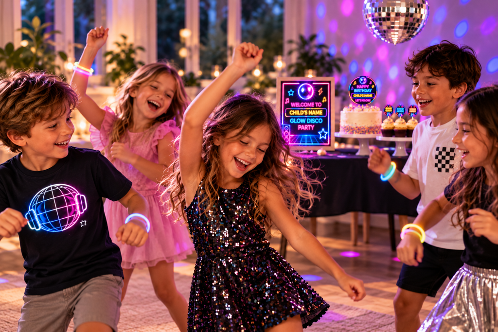 Glow Disco Birthday Party Celebration Pack